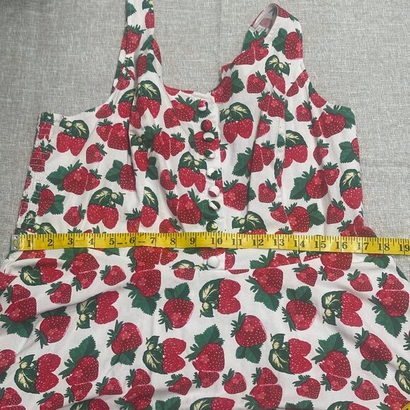 Belle Poque Summer Strawberry A-Line 50's Style Retro Dress Size XXL - Picture 10 of 13